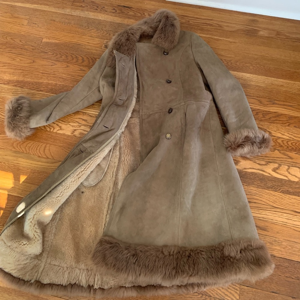 Vintage suede/fur coat